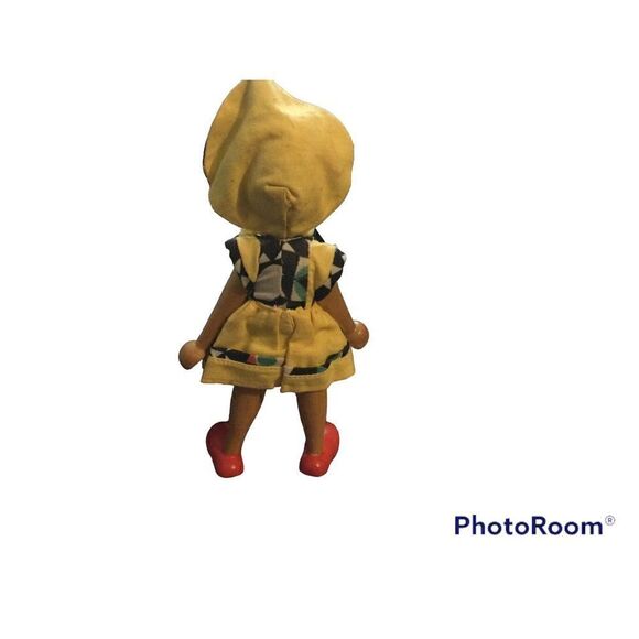 Vintage Wooden Peg Doll. Pose-able - Picture 6 of 6